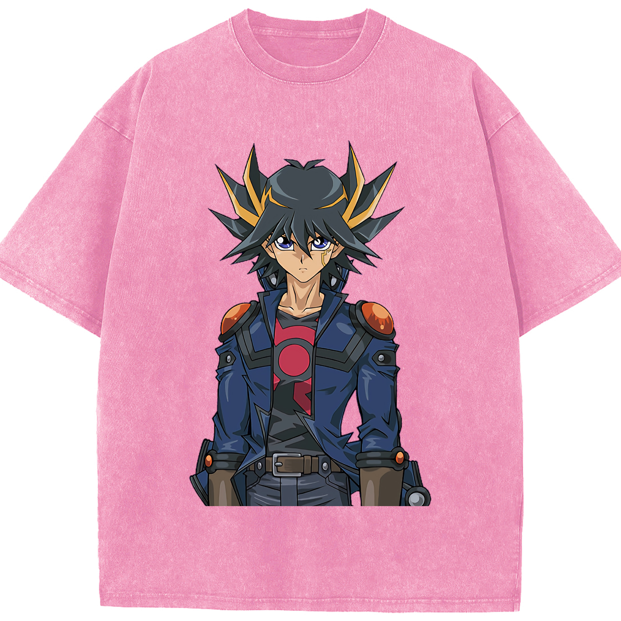（画像用） 遊☆戯☆王 Yu-Gi-Oh! 綿100% ヴィンテージ風 半袖Tシャツ（フロントプリント）
